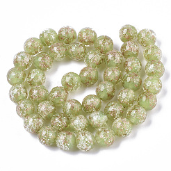 Ручной золотой песок бусины бисер нитей&nbsp;LAMP-T007-06H