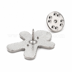 Рождественский пряничный человечек эмалированная булавка&nbsp;LS-JEWB-G010-16P