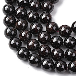 Гранат природный бисер нитей&nbsp;G-H343-D11-12mm