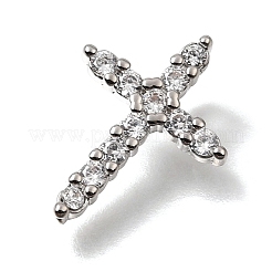 Pendentifs en laiton zircon cubique transparent&nbsp;CU-CBA9883-05C-P
