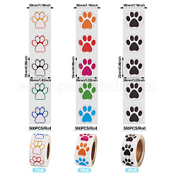 3 рулон 3-х видов самоклеящихся бумажных подарочных наклеек&nbsp;DIY-TA0011-69