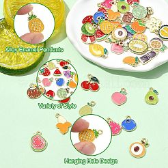 60 шт. Подвески из сплава с эмалью&nbsp;ENAM-CJ0007-25