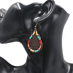Orecchini pendenti in lega stile bohemien&nbsp;EJEW-F238-25