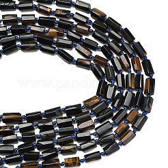 Gefärbte natürliche blaue Tigerauge-Perlenstränge&nbsp;GG-CBA295D-01