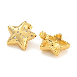 Серьги-гвоздики из циркония&nbsp;EJEW-L295-002C-G