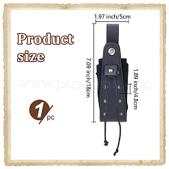 Средневековые поясные сумки из искусственной кожи с заклепками из сплава&nbsp;AJEW-WH0678-30B