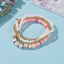 Set di braccialetti elasticizzati 4 pz 4 stili&nbsp;BJEW-JB05901