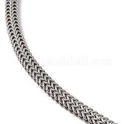 Не тускнеющее ожерелье из нержавеющей стали 304 в виде змеиной цепи с застежками-лобстерами для мужчин и женщин&nbsp;STAS-K249-01A-P