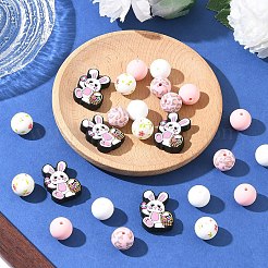 Kit di perline in silicone a tema pasquale&nbsp;SIL-YW0003-79