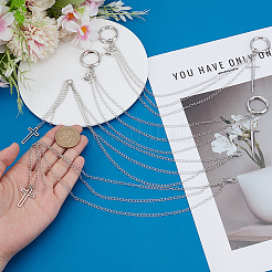 4 шт. 2 стиля латунных цепочек для ремней для ботинок&nbsp;HJEW-DR00219