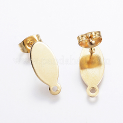 Фурнитура для сережек-гвоздиков из нержавеющей стали 304&nbsp;STAS-E116-06G