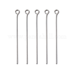 304 Stainless Steel Eye Pin, 40x0.7mm, Hole: 2mm