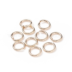 Yellow Gold Filled Jump Rings, Open Jump Rings, 1/20 14K Gold Filled, Cadmium Free & Nickel Free & Lead Free, 20 Gauge, 5.2x0.8mm, Inner Diameter: 3.6mm