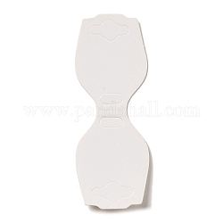 Складная пустая бумажная карточка, используется для ожерелья и браслеты, белые, 9x3.3x0.05 см