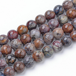 Brins de perles de pietersite naturelles, ronde, 6~7mm, Trou: 1mm, Environ 60~67 pcs/chapelet, 15.7 pouce