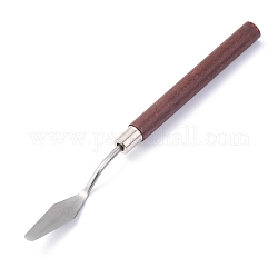 Raschietto in acciaio inossidabile, coltello raschiaolio, strumento di disegno raschiante, con gambo in legno, maniglia di colore casuale, 17x1.3x1.1cm