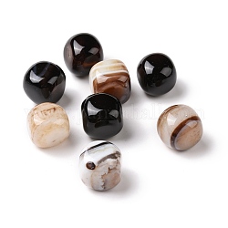 Perles d'agate naturelles, sans trou, cube, 14x14x14mm