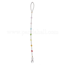 Transparent Acrylic Pendants Decorations, with Tiger Tail Wire, Colorful, 227mm