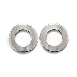 304 Stainless Steel Linking Rings, Ring, Stainless Steel Color, 18x0.8mm