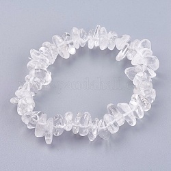 Bracelets extensibles à cristal de quartz naturel, 2 pouce (50 mm)