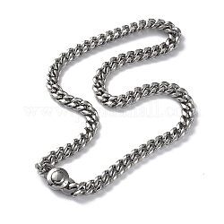 304 collares de acero inoxidable de la cadena de enlace cubano, color acero inoxidable, 24.17 pulgada (61.4 cm)