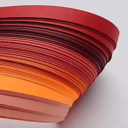 Tiras de papel Quilling de 6 colores, rojo, 530x10mm, acerca 120strips / bolsa, 20strips / del color