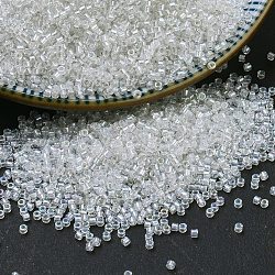 Cuentas de miyuki delica, cilindro, Abalorios de la semilla japonés, 11/0, (db1671) cristal forrado de perlas ab, 1.3x1.6mm, agujero: 0.8 mm, aproximamente 2000 unidades / 10 g