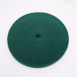Elastische Schnur aus Polyester, Overlock-Band, dunkelgrün, 15x1 mm, 30 Hof / Rolle