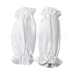 Mangas de brazo de satén, para mujeres, blanco, 285x121x8mm