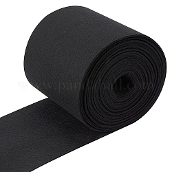 Tela de fieltro, para manualidades diy accesorios de costura, negro, 14x0.2 cm, 6 m / rollo