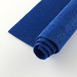 Feutre à l'aiguille de broderie de tissu non tissé pour l'artisanat de bricolage, carrée, bleu, 298~300x298~300x1mm, environ 50 pcs / sachet 