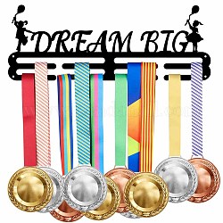 Спортивная тема железная вешалка для медалей настенная стойка для дисплея, с винтами, слово мечта большая, слово, 150x400 мм