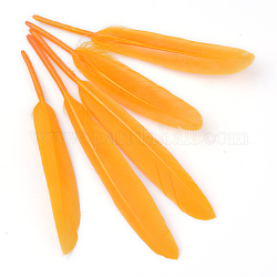 Accessori costume in piuma d'oca, tinto, arancione, 100~175x13~25mm