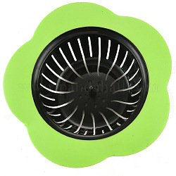 Plastic Painting Slider Shunt, Painting Supplies, Flower-shaped, Green Yellow, 11.3x3cm