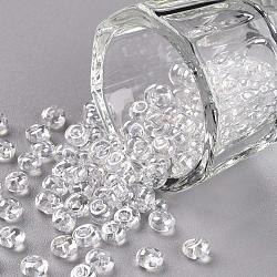 Toho perline magatama corte, perline giapponesi, (101) lucentezza cristallina, 4.5x4x3mm, Foro: 1.2 mm, su 450 g / borsa