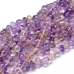 Ametrina naturales hebras pepitas de piedras preciosas perlas, teñido, 6~10x9~12x8~10mm, agujero: 1 mm, aproximadamente 15.3 pulgada ~ 15.7 pulgadas