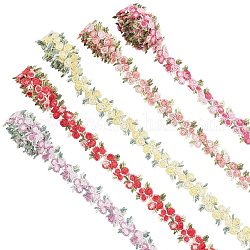 Nastro decorativo in poliestere a 5 fiore, per rifiniture in pizzo per tende, colore misto, 3/4 pollice (20 mm), 81 cm/colore
