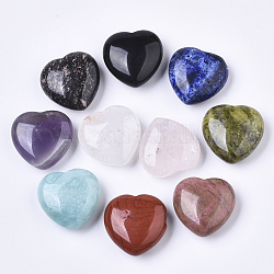 Gemme naturali, pietra dell'amore del cuore, pietra di palma tascabile per il bilanciamento del reiki, 30x30.5x12.5mm