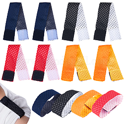Craspire 8 pièces 4 couleurs bandes de manches en jersey en tissu, cravates de football softball, couleur mixte, 190x25x1mm, 2 pcs / couleur
