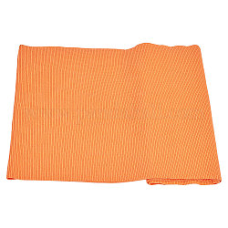Tissu côtelé en coton pour les poignets, bordures de col encolure, orange foncé, 650x235x1mm