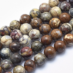 Fili di perline in pietersite naturale, tondo, 10mm, Foro: 1.2 mm, circa 39pcs/filo, 15.7 pollice