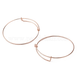 Fabricación de brazalete expandible de hierro ajustable, oro rosa, 2-1/2 pulgada (65 mm)