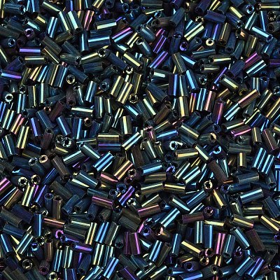 Стеклянные бусины цвета металлик SEED-N005-001-D02-1