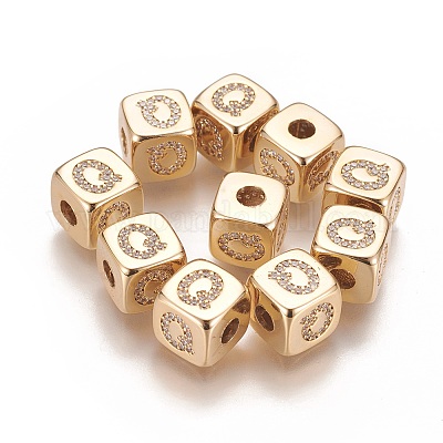 25 dice beads, 9mm cube