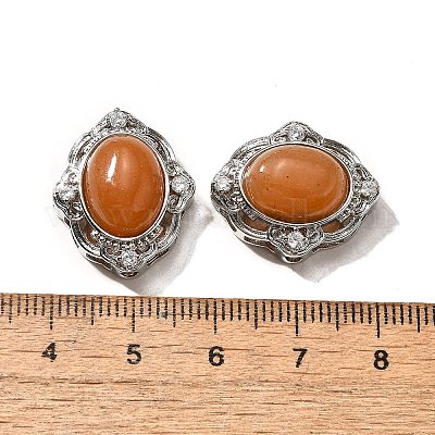 Многорядные звенья из натурального красного авантюрина KK-M304-04P-16-1