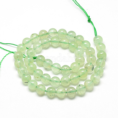 Природные пренит нитей бисера&nbsp;G-S263-6mm-04-1