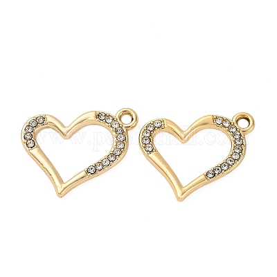 Подвески из сплава и страза&nbsp;LS-PALLOY-S052-01G-D-1