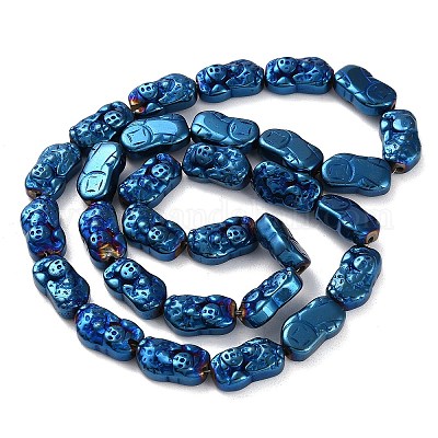 Гальванические нити из синтетических немагнитных гематитовых бусин G-F767-03A-1