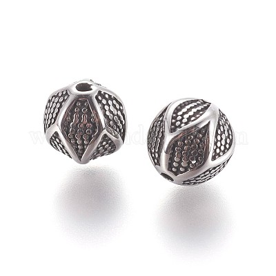 Бусины из нержавеющей стали 304&nbsp;STAS-P237-54AS-1