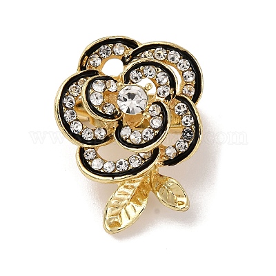 Значки на лацкан из цинкового сплава со стразами для рюкзака&nbsp;LS-JEWB-D305-02D-G-1